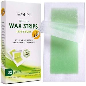 10 Packs Avashine Wax Strips for Arms, Legs, Underarm Hair, Eyebrow 320 Strips